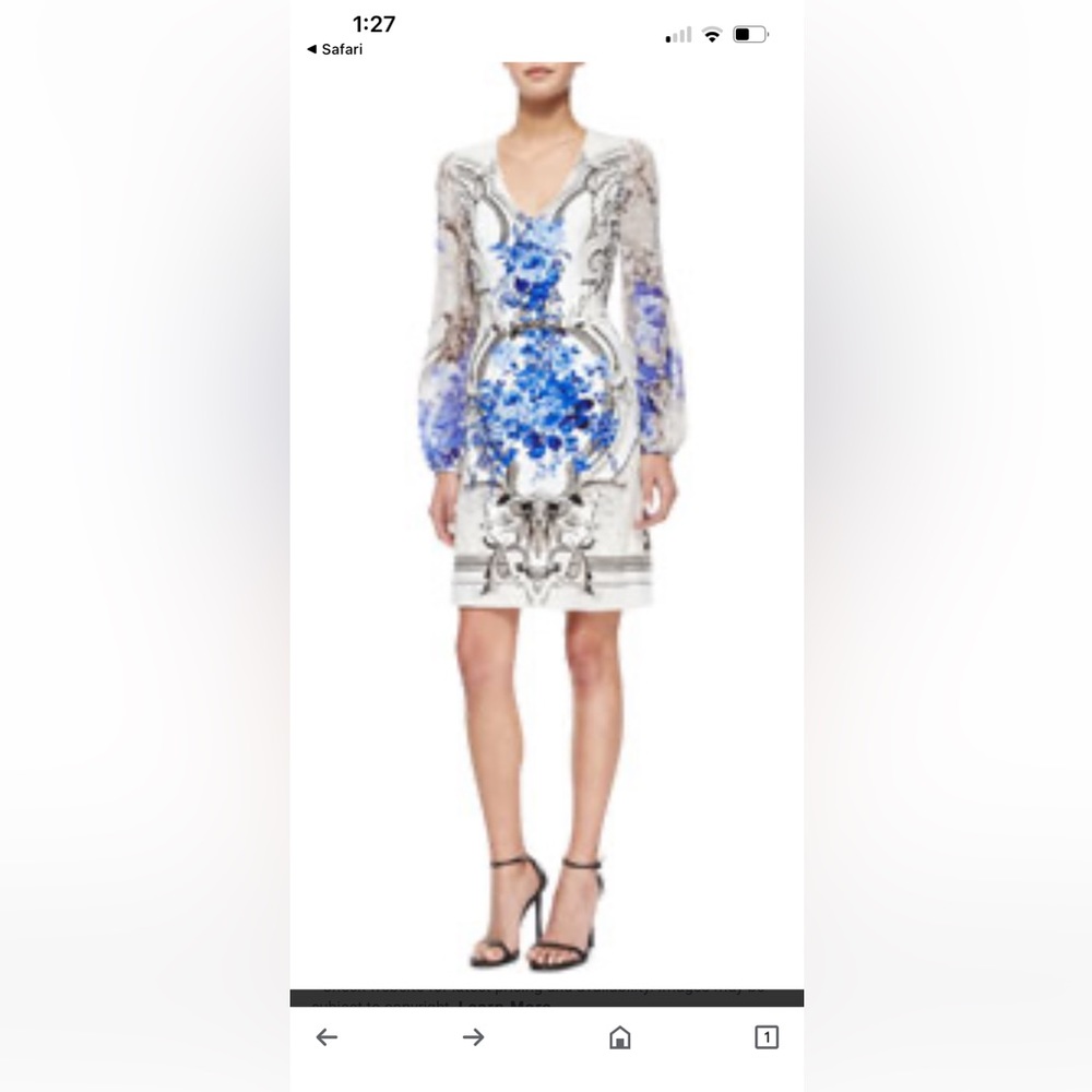 Roberto Cavalli tapestry print dress size 40
